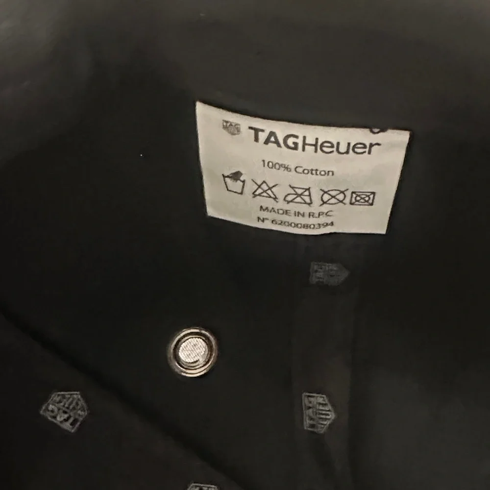 TAG Heuer Black Cap with Green and Red Logo - Picture 2 of 5